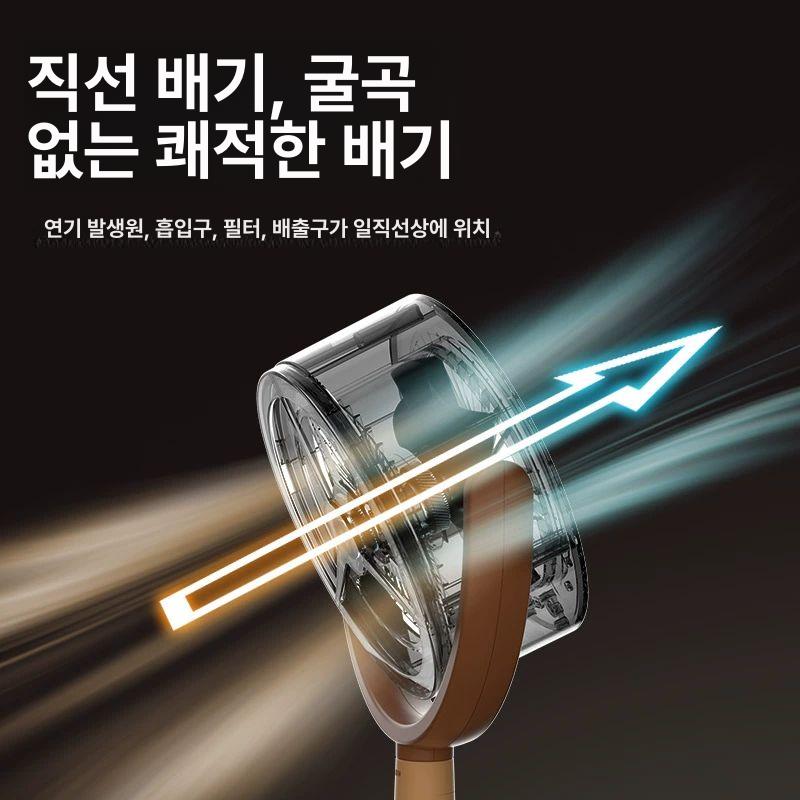 무선 냄새 휴대용후드 흡입기 레인지후드 식탁 캠핑 차박 충전 렌지 가정용후드 버전 - 상세 이미지 5