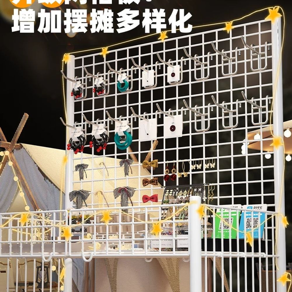 접이식 매대 철제 플리마켓 폴딩 전시 선반 야시장 부스 마차 상품진열 - 상세 이미지 4