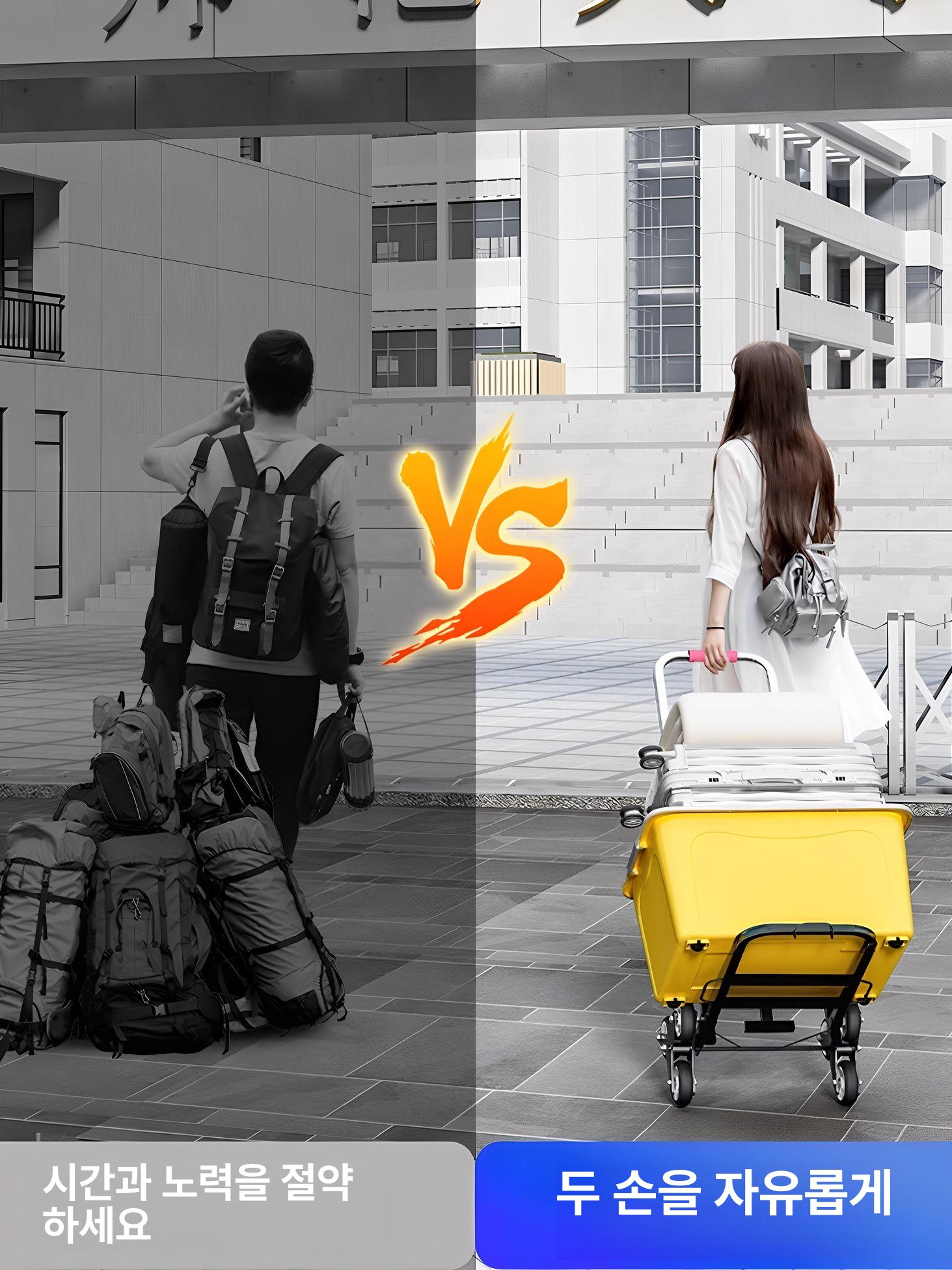 우레탄 핸드카트 계단바퀴 트롤리 끌차 삼각 밀차 손수레 식당용 계단구르마 강판 - 상세 이미지 3