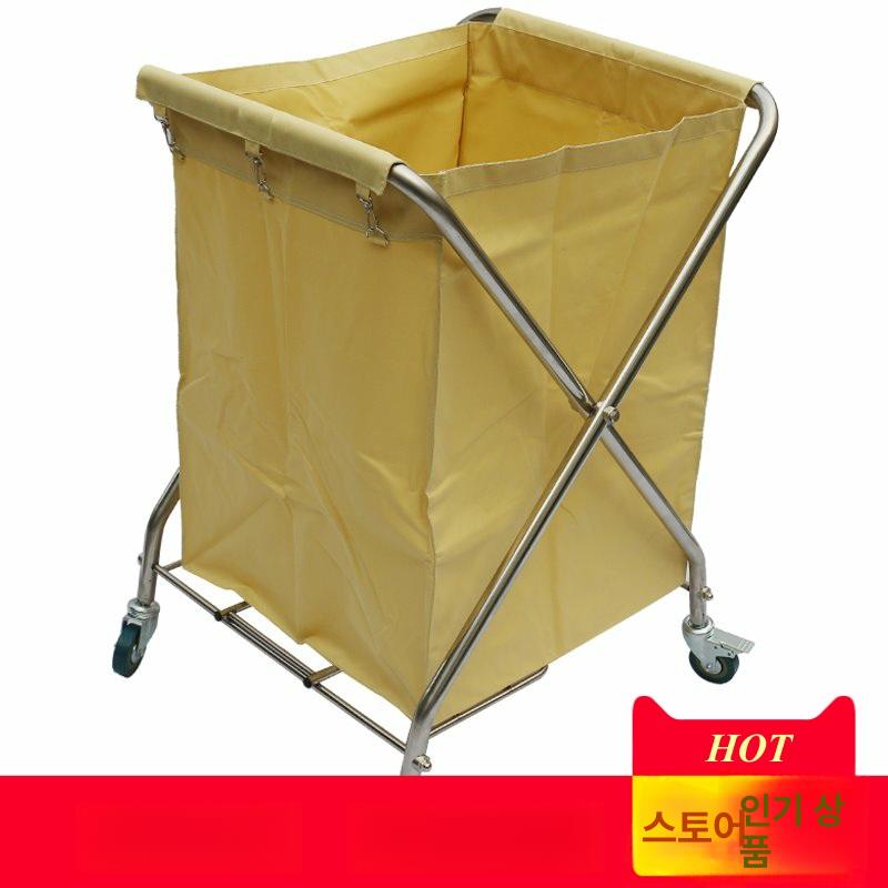 헬스장 수건수거함 사우나 업소용 보관함 바구니 트롤리 목욕탕 원형 빨래방 이불 - 상세 이미지 3