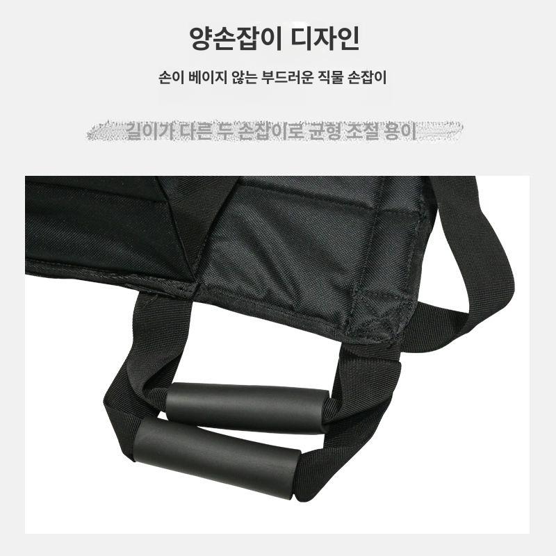 2인 의자형 성인 리프팅 블랙 환자 프리사이즈 발판 리프트 스탠다드 어르신 안전벨트 - 상세 이미지 4