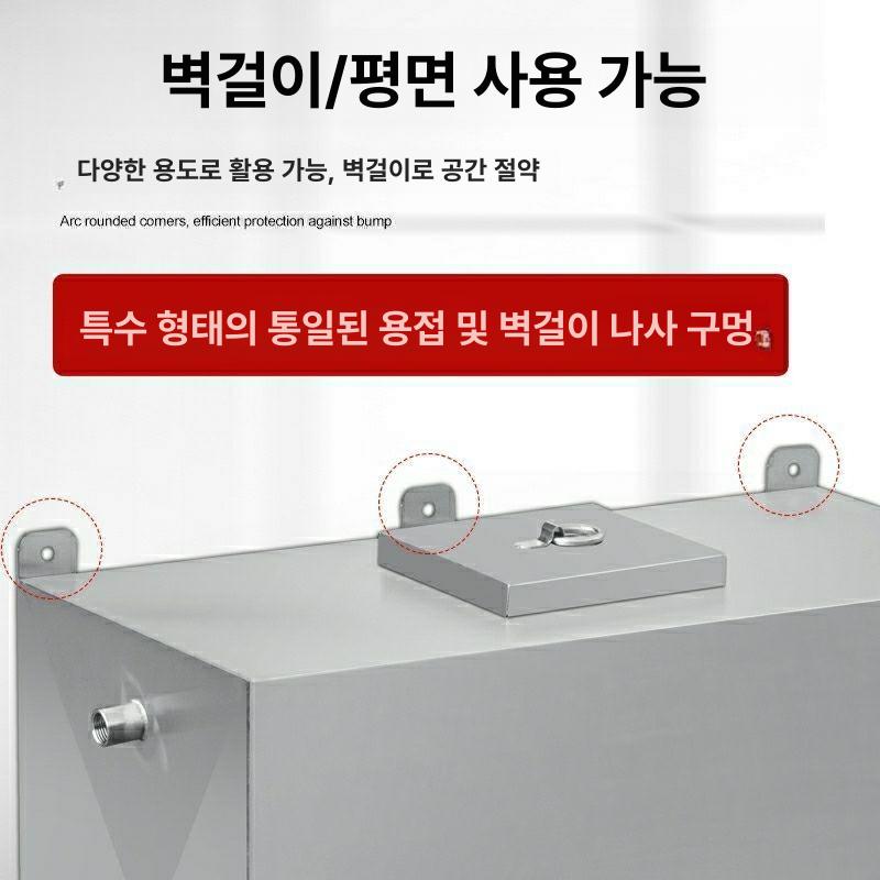 스테인리스 물탱크 저수조 농업용 사각형 급수 팽창식 식수 보관 빗물 저장소 현장용 - 상세 이미지 5