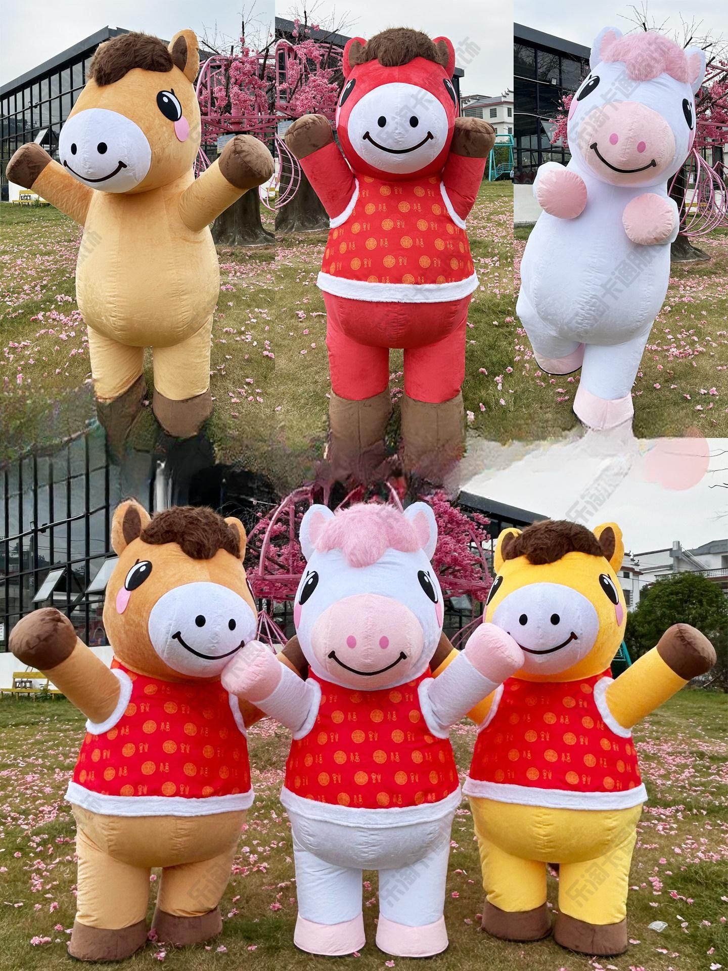 말 인형탈 코스튬 공연 말탈 이벤트 캐릭터 인형 행사 축제 행사용 동물 탈 할로윈 유니콘 - 상품 이미지