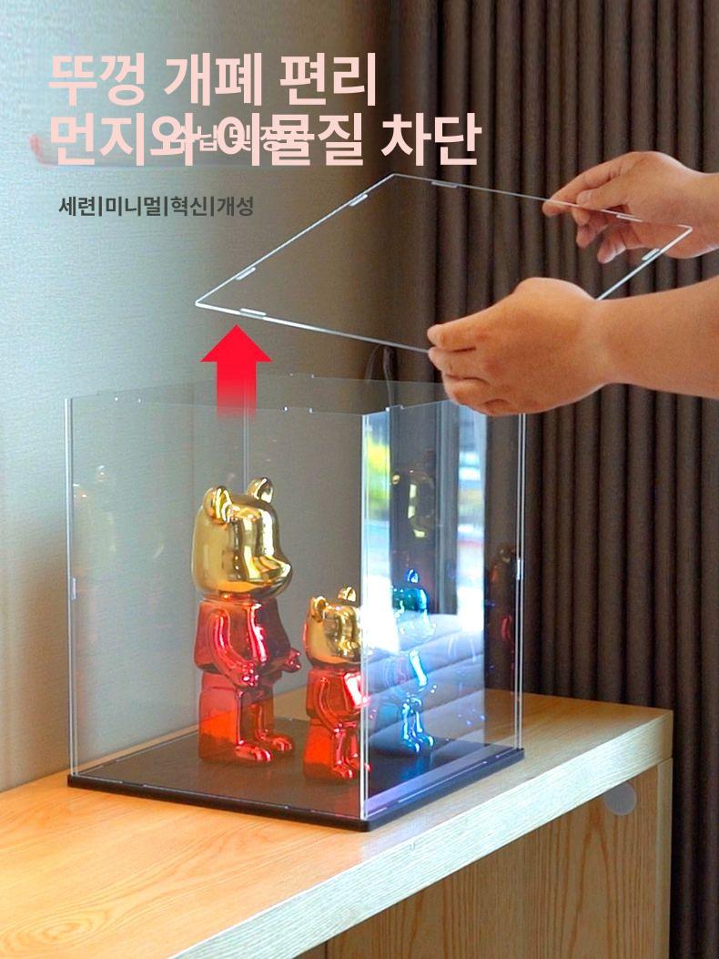 디스플레이 아크릴장식장 사자 전시장 보관 진열장 피규어 베이스 진열대 고정형 - 상세 이미지 2