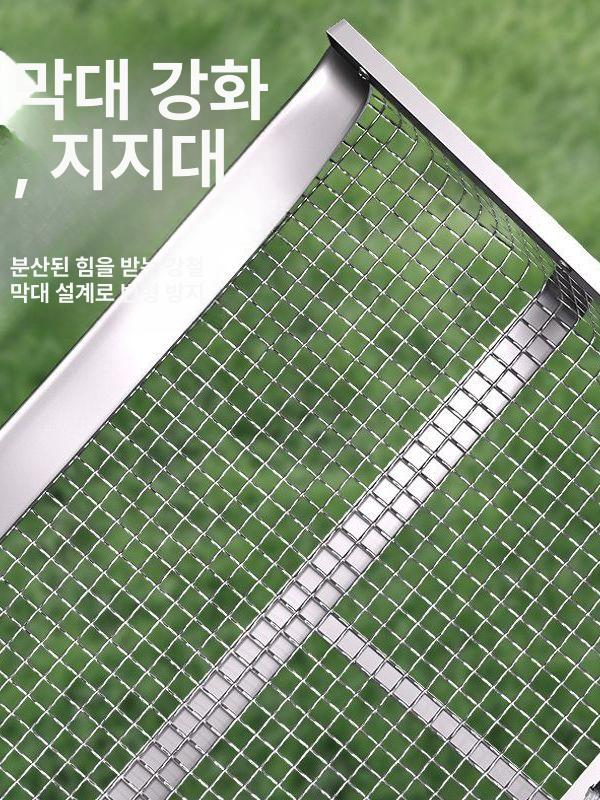 자갈체망 채반 농작업 원예 채 삼태기 분리기 자갈 스테인레스 구멍 돌고르는삽 모래채반 - 상세 이미지 3