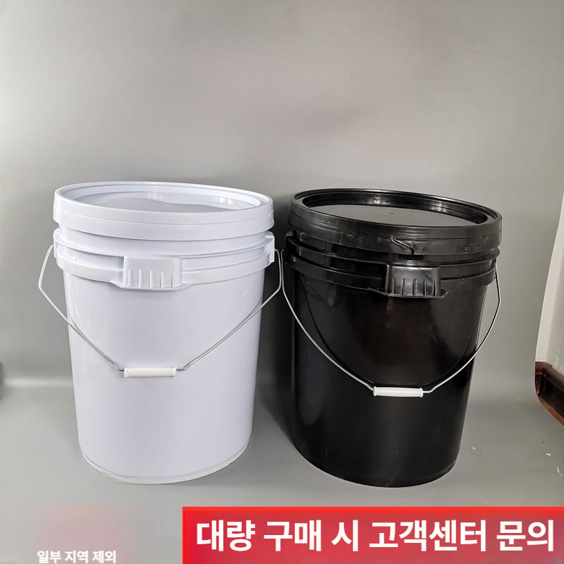 대형 페인트통 30리터 원형 버킷 식품 보관용 물통 다용도 양동이 대용량 저장 용기 - 상세 이미지 4