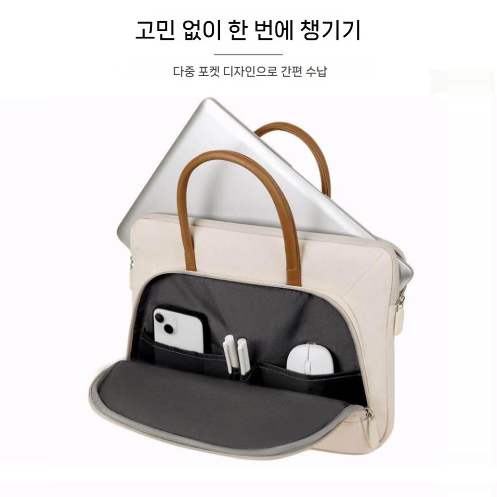 학생용 파우치 누빔 대학생 수납 데일리 키링 약 패브릭 직장인 생리대 패딩 가방 크로스백 - 상세 이미지 2