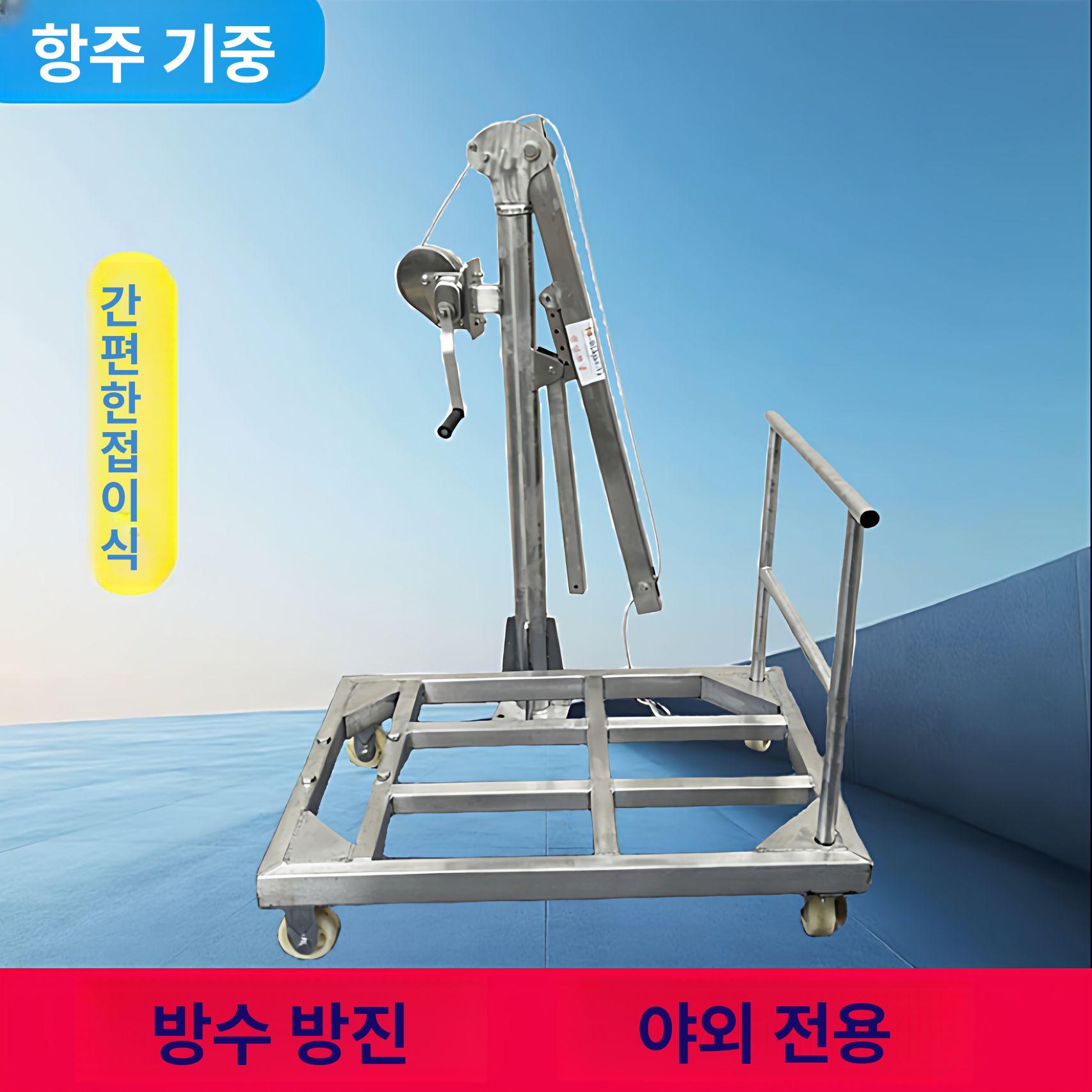 수동 윈치 스텐 양방향 호이스트 견인 로프 브레이크 레버 권양기 와이어 핸들 도르레 - 상세 이미지 5