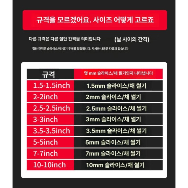 가정용 스테인리스 전동 고기 절단기 육절기 냉동육 블루 10-10inch - 상세 이미지 5