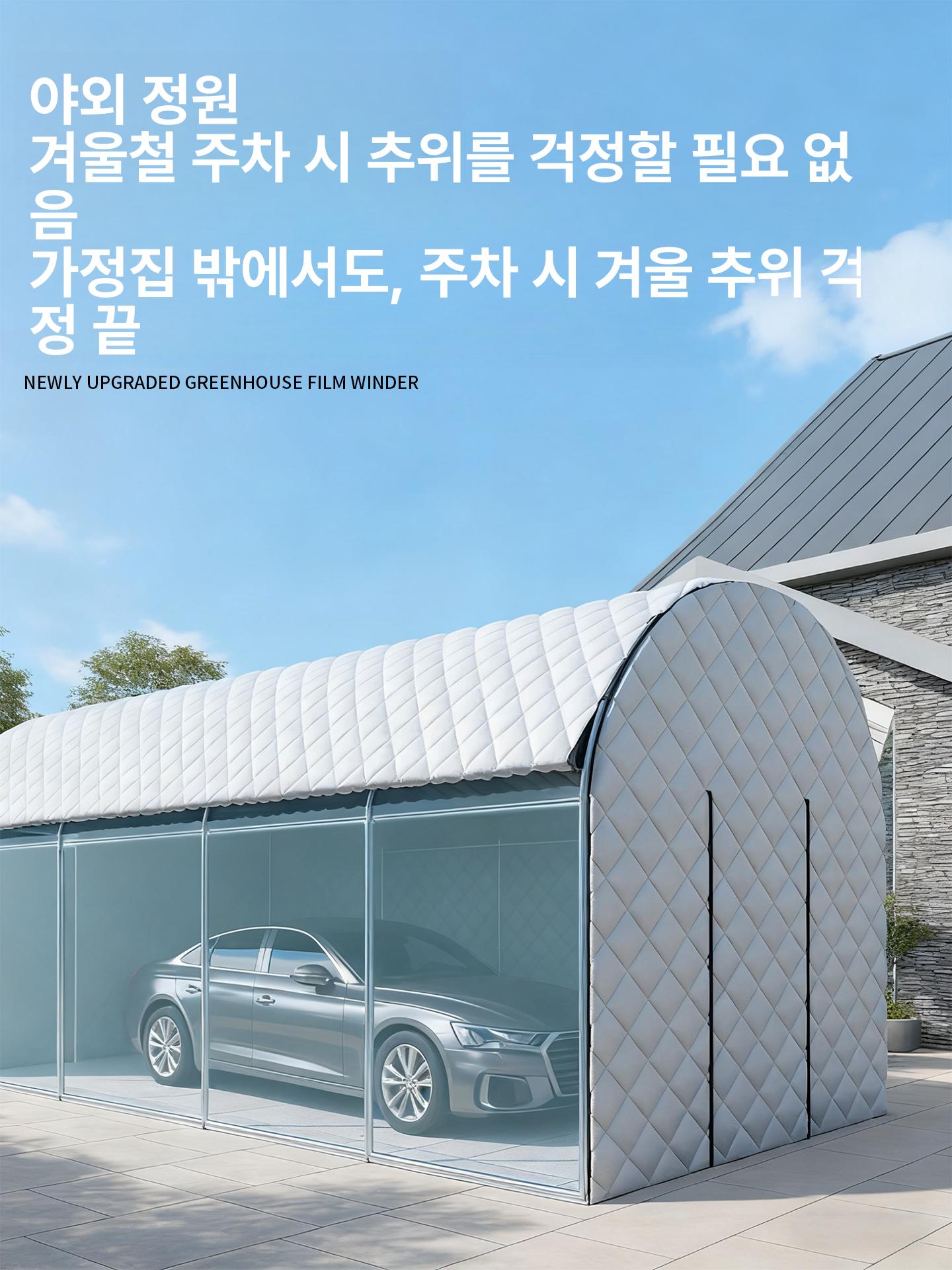 미니 온실 조립식 비닐하우스 베란다 정원 창고 아연 도금 프레임 방수 식물재배 - 상세 이미지 5