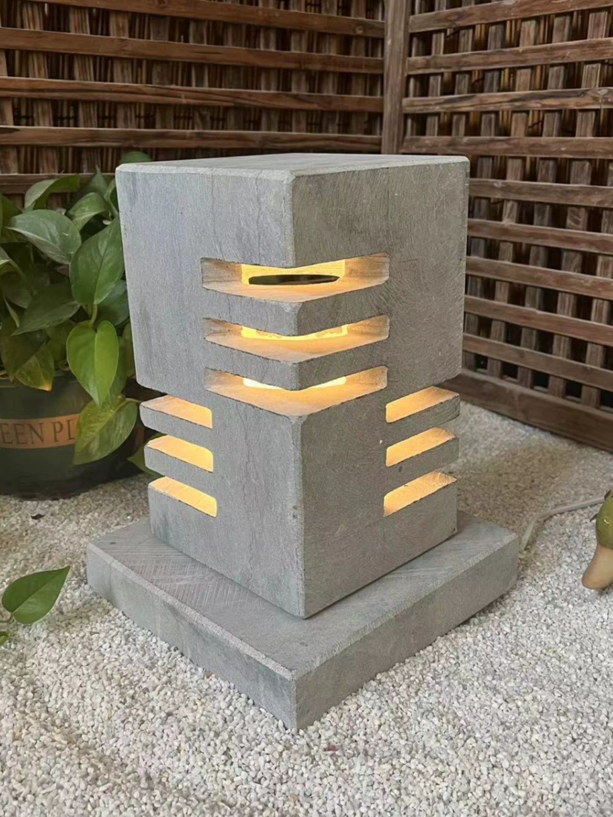 정원 조경석 석등 석탑 연못 테라스 마당 데크 조성 야외 인테리어 조각 - 상품 이미지