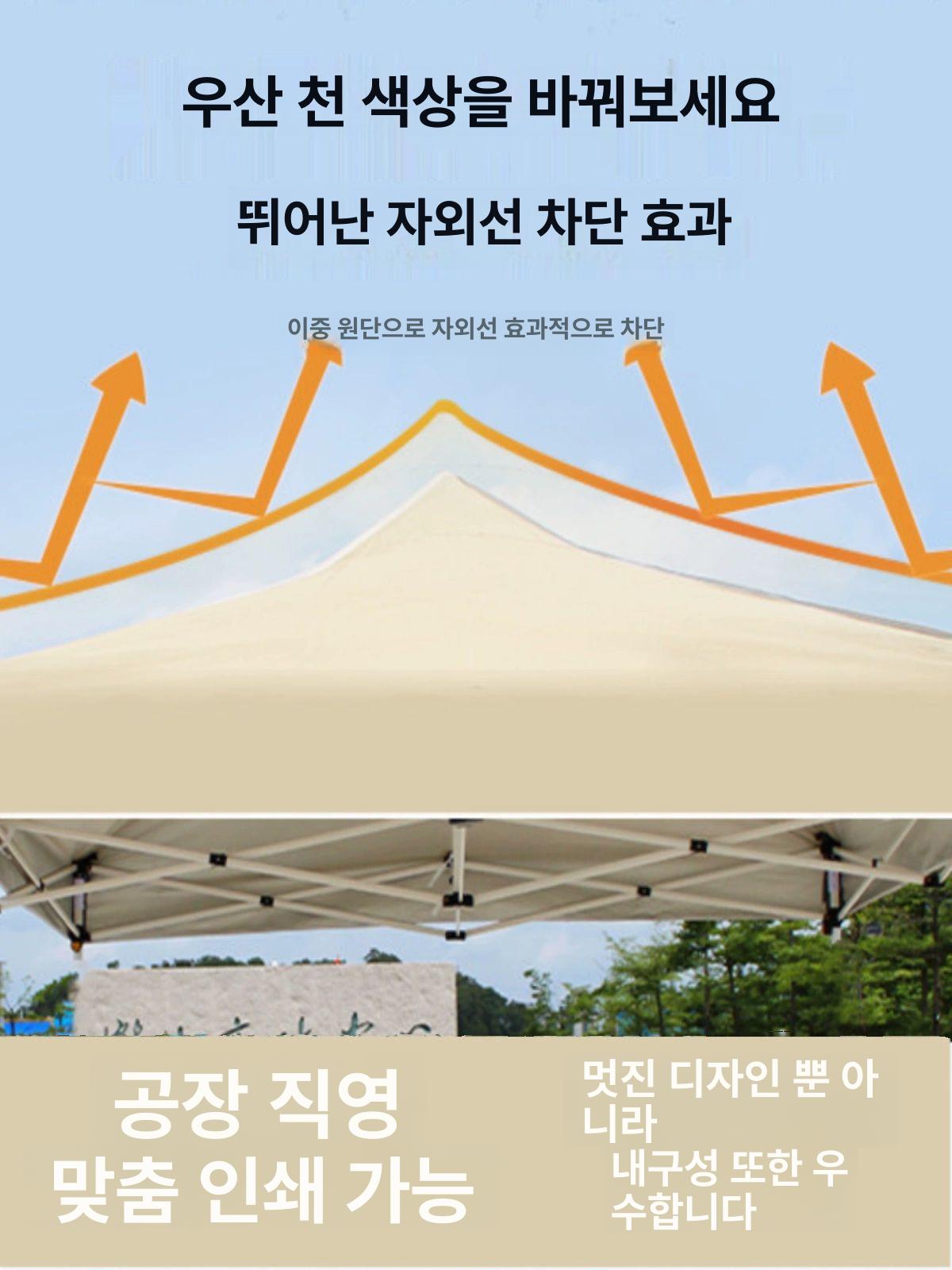 접이식 캐노피 그늘막 방수 상단 지붕 천막 차광막 방풍 투명 옥상 - 상세 이미지 3