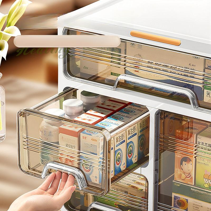 서랍 다용도수납함 약수납함 병 약정리함 수납정리함 중간 칸막이 약상자 약보관함 - 상세 이미지 4
