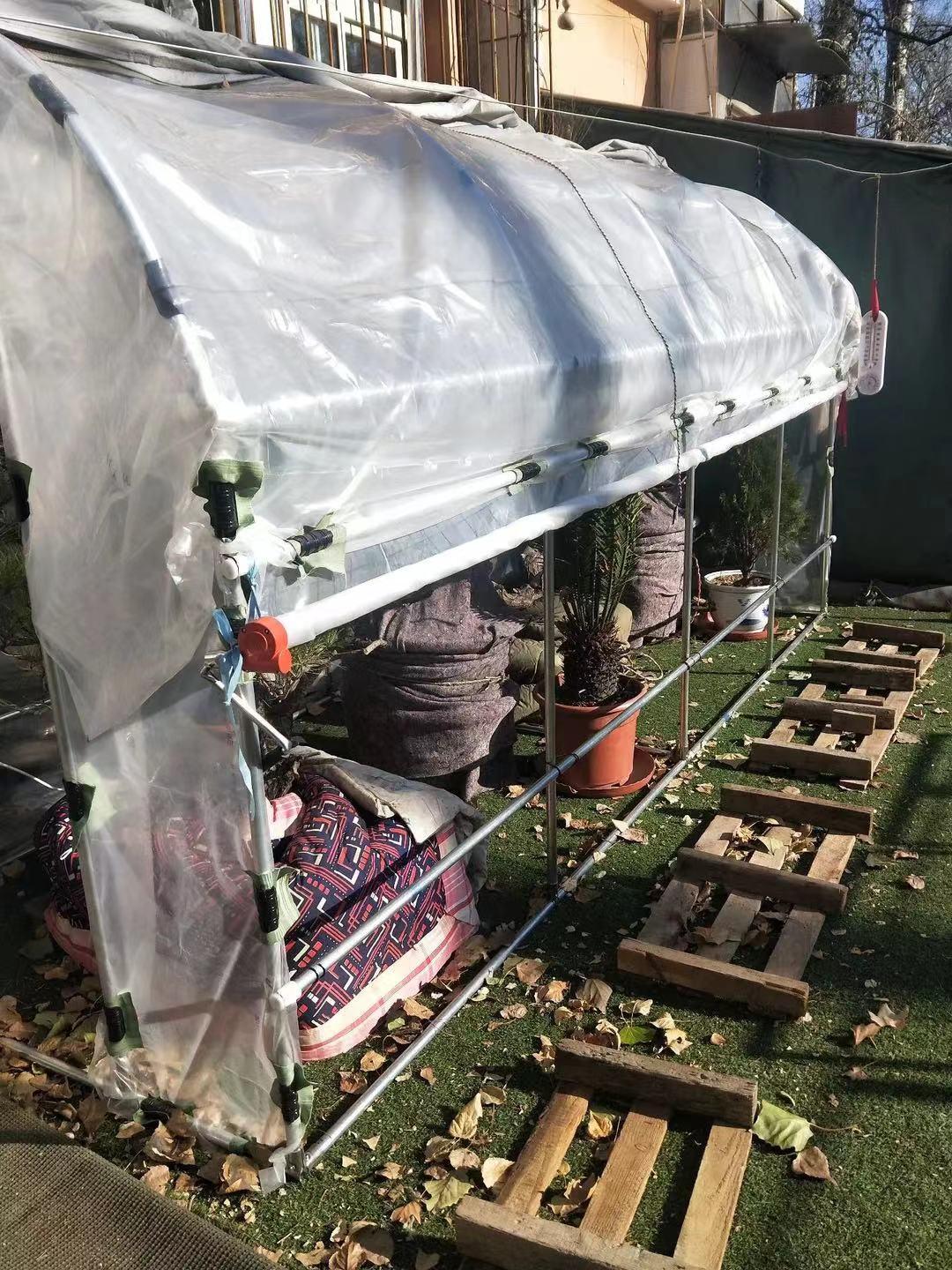 베란다 조립식온실 필름 가정용 단열 미니비닐하우스 식물 화분 높이 간이창고 - 상세 이미지 3