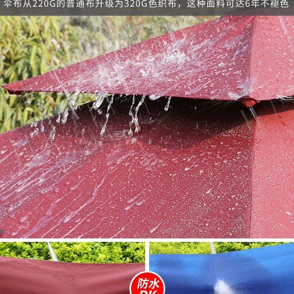 초대형 접이식 자동우산 자외선차단 비 양산 빅사이즈 강력한 특대형 - 상세 이미지 4