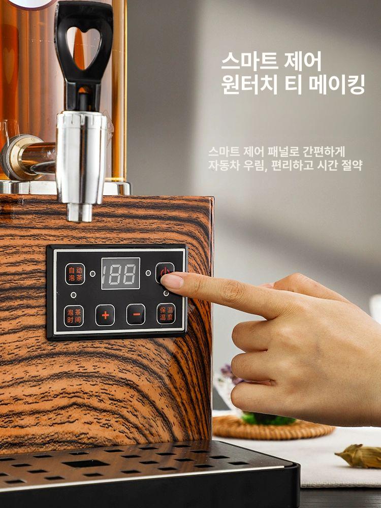 티주전자 약탕기 중탕기 차거름망 전기 상업용 직화용 끓임 찻주전자 유리포트 - 상세 이미지 2