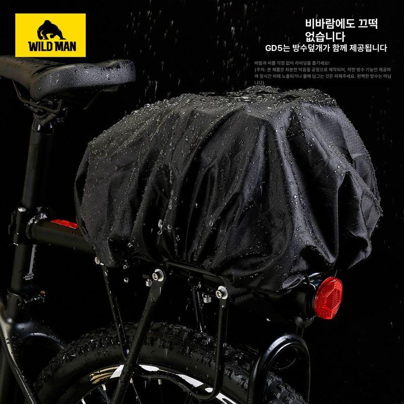 사이드 트렁크 산악 팩 수하물 사이클링 짐받이 액세서리 손잡이부착 캔버스 - 상세 이미지 5
