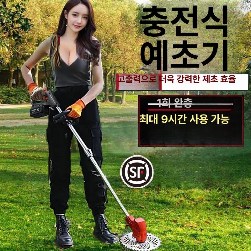 잡초 헤지트리머 무선 충전 배터리 가지치기 예초기 관목 정원 헤지커터 전정 제초기 - 상세 이미지 2