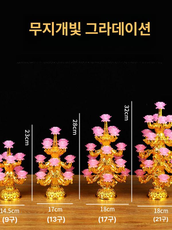 만월등 인등 공단등 램프 불교용품 조명 기도 등불 등 양용 다채로운 축제 법당등 배터리 상품 이미지