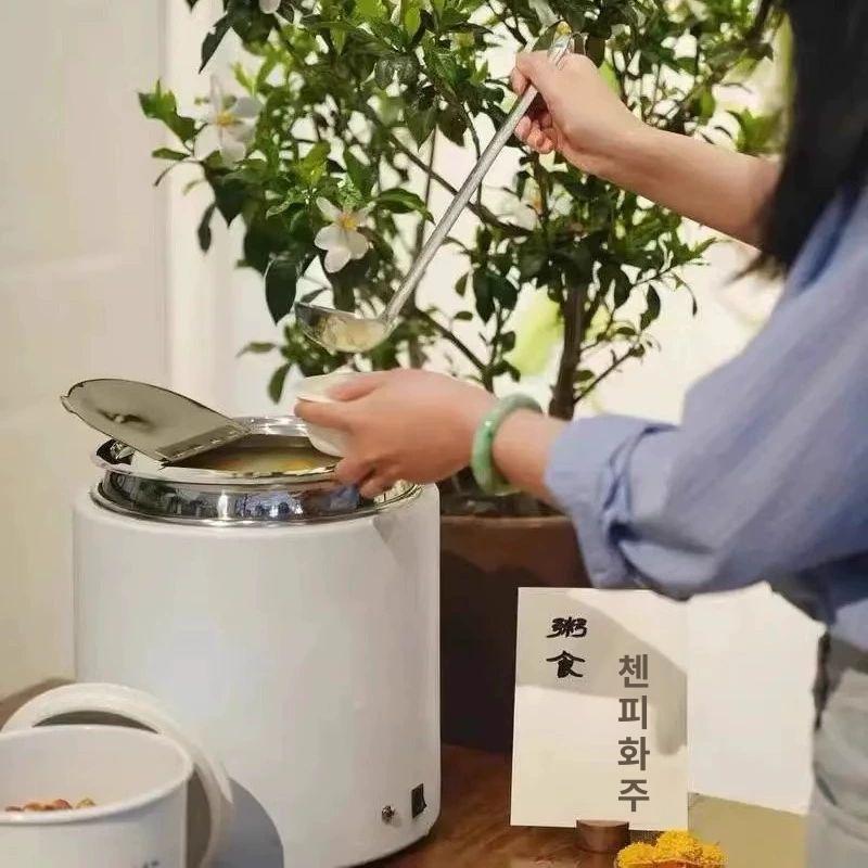 중탕식 음식 보온기 9리터 대용량 소스 워머 전기 보온통 짜장 국물 음식 가열기 - 상세 이미지 5