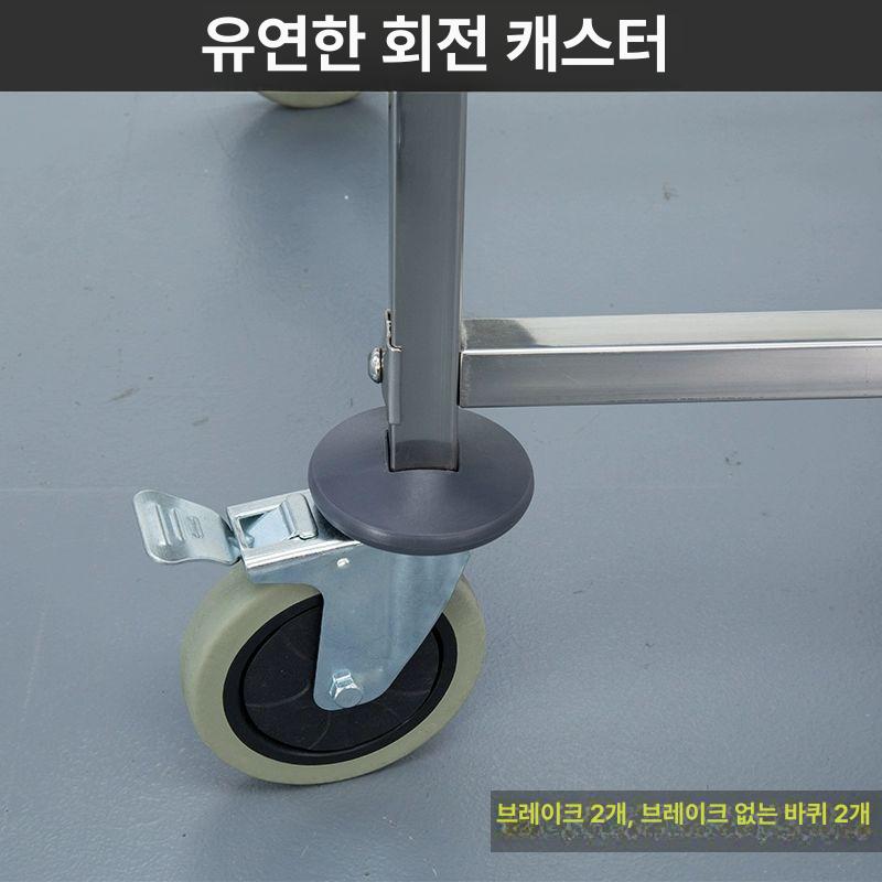 베이커리 스테인리스 6단 선반 쿠키 식빵 보관 전문점용 주방 선반 - 상세 이미지 5