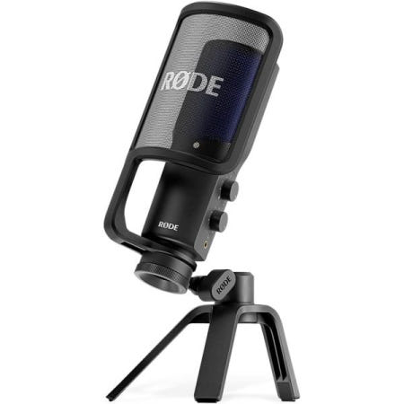 [해외]로데 NT-USB+ 전문가용 USB 마이크로폰 컴퓨터 모바일 기기에 직접 연결하여 전문 NTUSB+