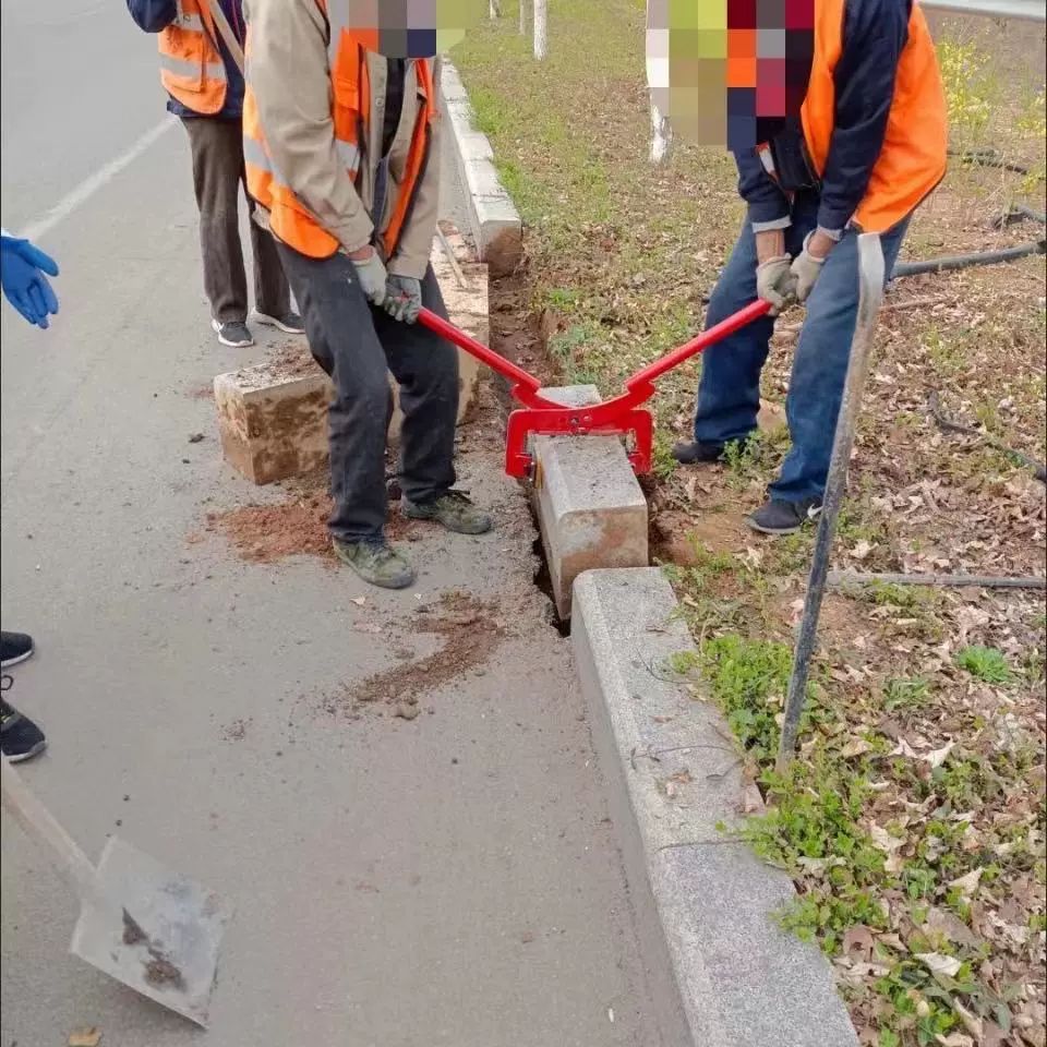 도로 경계석 집게 보강토 대리석 수로관 클립 인도 옹벽 보강토집게 보도블럭 클램프 리프팅 - 상품 이미지