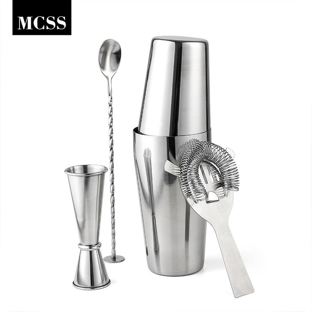 WOTOR 칵 셰이커 믹싱 투 세트 Silver 틴 제조용 450ml 홀컵 - 상세 이미지 2