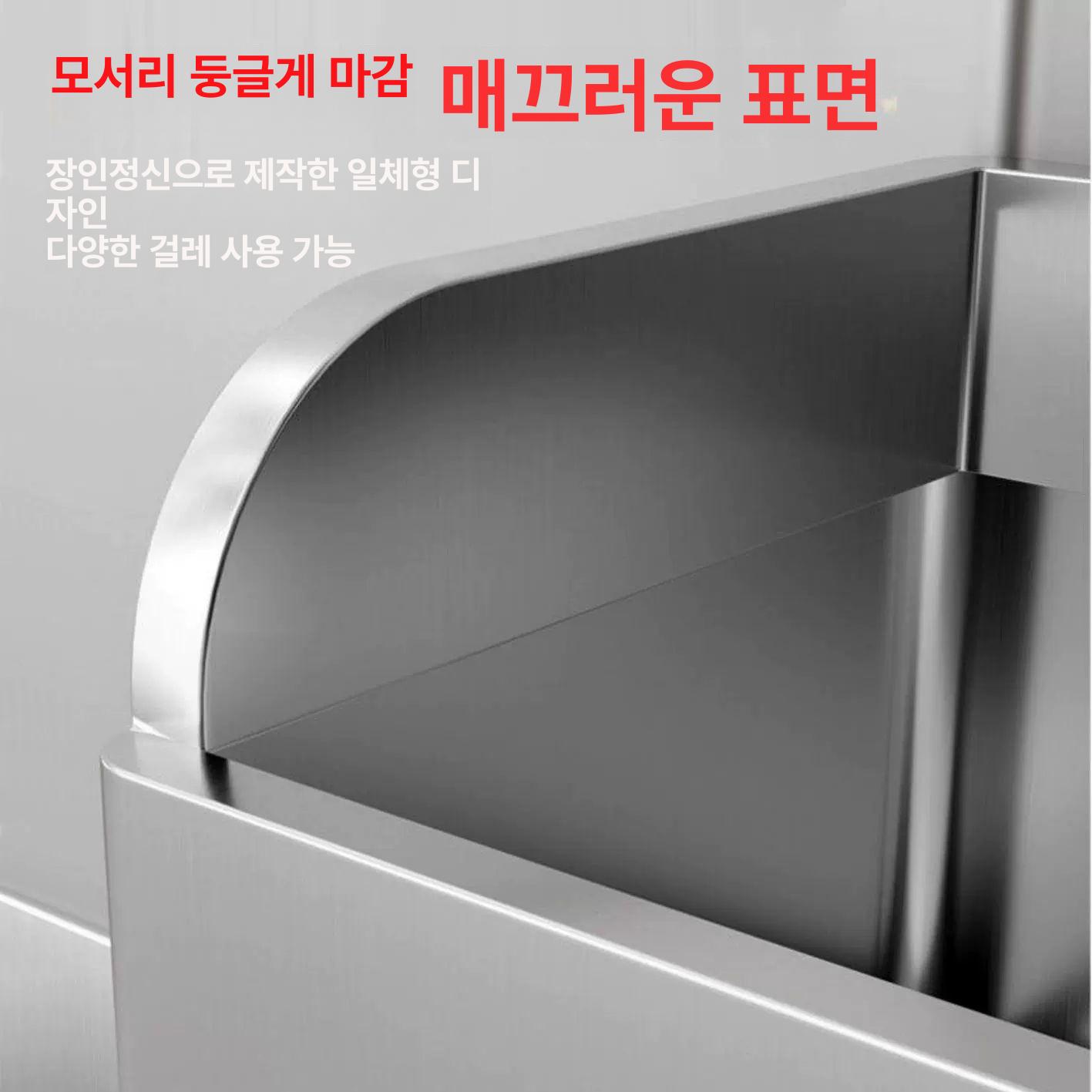 공중화장실 청소통 세척통 스텐 회사 걸레통 사무실 식당 업소용 물받이통 밀걸레 - 상세 이미지 4