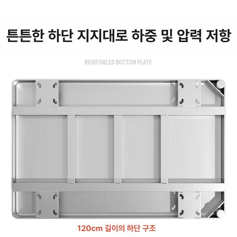 물류 운반차 접이식 메쉬 철망 카트 폴딩 휠카트 창고 운반 핸드카트 대차 - 상세 이미지 4