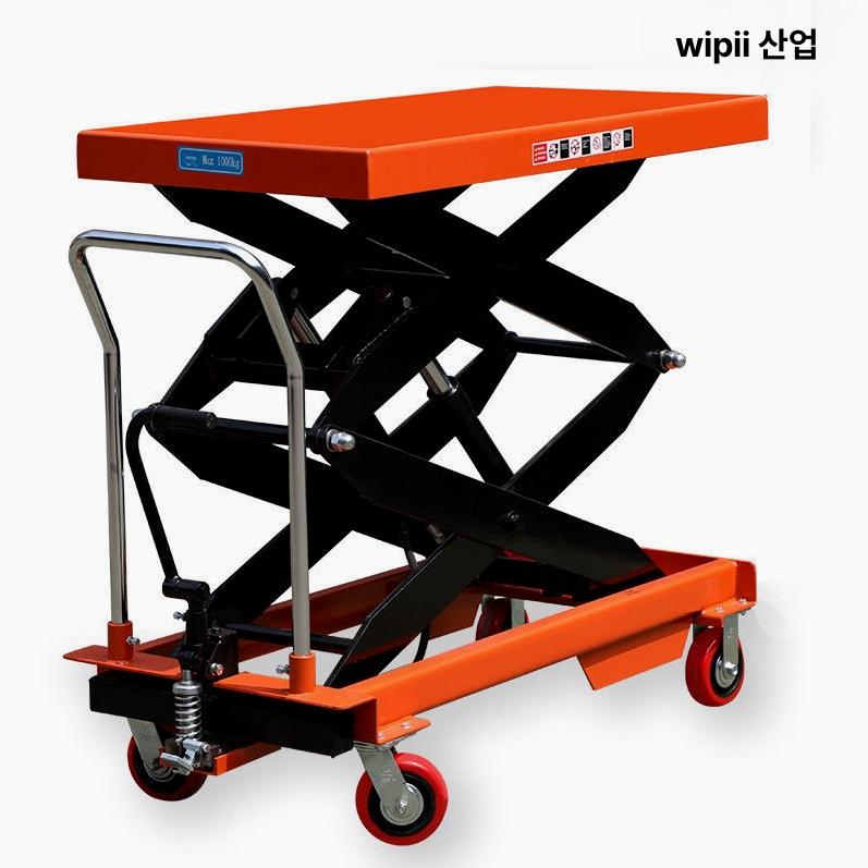 수동 이동대차 중장비 운반기 유압 플랫폼 산업용 계단카트 수레 핸드카트 바퀴 - 상세 이미지 2