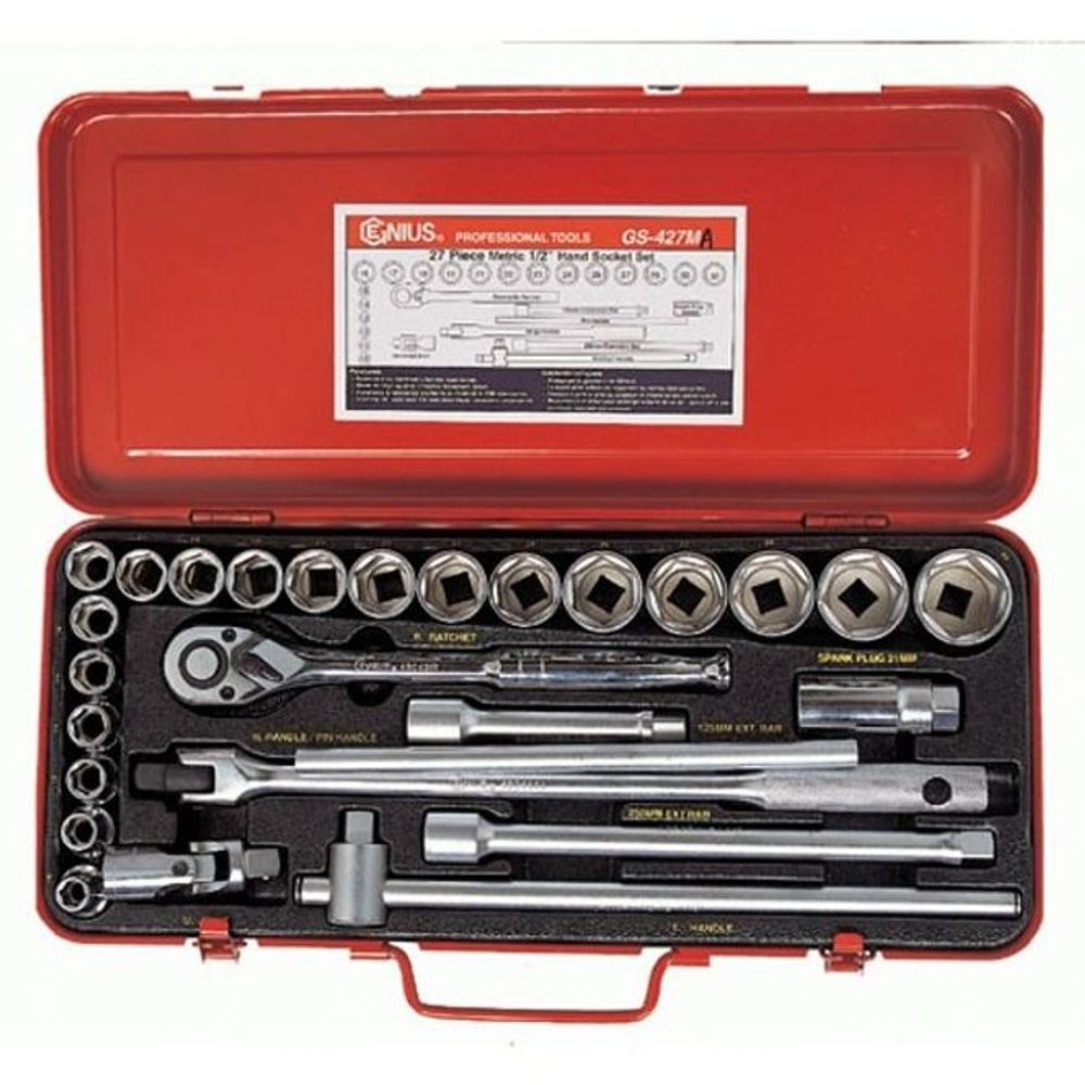 핸드소켓set GS-427MA(1/2inchx10-32)27P - 상품 이미지