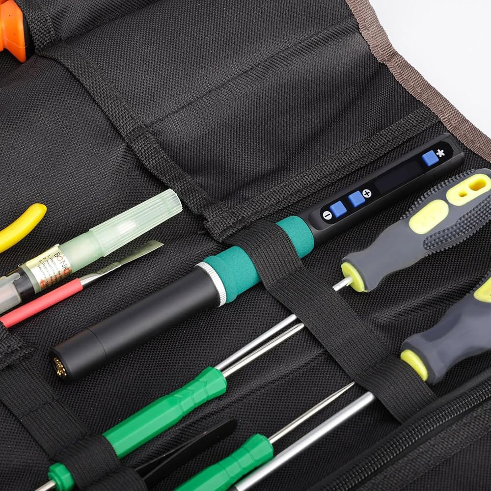 빠른 가열이 가능한 C235 팁, 다이내믹 스크린, 공구 가방이 있는 컴팩트 USB 납땜 인두, 다기능 커버, 타입-C 충전, 슬립 모드, PD/QC 프로토콜이 포함된 WEP 92 - 상세 이미지 3