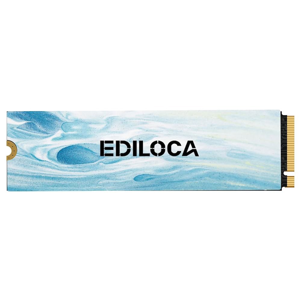 Ediloca EN880E M.2 SSD 500GB NVMe M2 2280 PCIe Gen 4x4, 최대 6300MB/s 읽기, 노트북 데스크탑용 내장 솔리드 스테이트 드라이브 - 상품 이미지