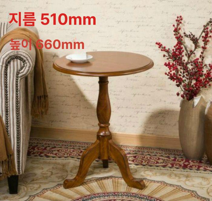 엔틱 나무 협탁 좁은 침대 틈새 원목 옆 테이블 침실 서랍장 북유럽 사이드 거실 - 상세 이미지 4