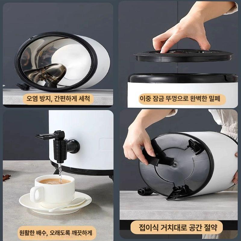 슬러시기계 냉면육수통 뷔페 동치미 육수기 냉육수통 살얼음기계 단열층 용량 - 상세 이미지 4