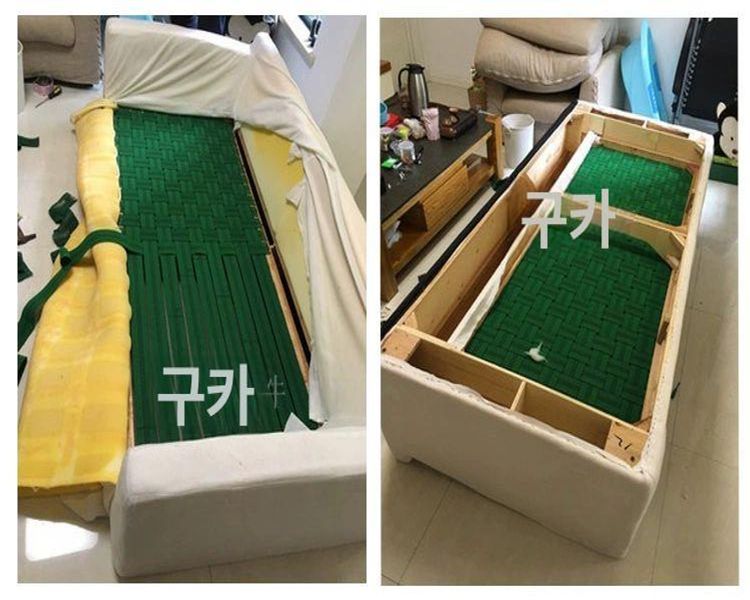 소파복원 탄성밴드 재봉 쇼파커버 고무줄 장식 천갈이 침대 소재 폭 수선용 - 상세 이미지 4
