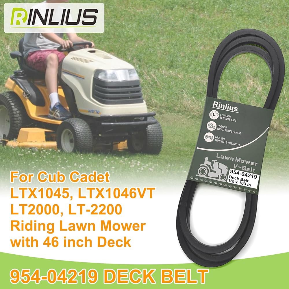 Rinlius Mower 데크 벨트 954-04219 트로이 빌트 컵 사관생도 LTX1045 LTX1046VT LT2000 LT-2200 MTD 754-04219 46인치 잔디깎이 - 상세 이미지 2