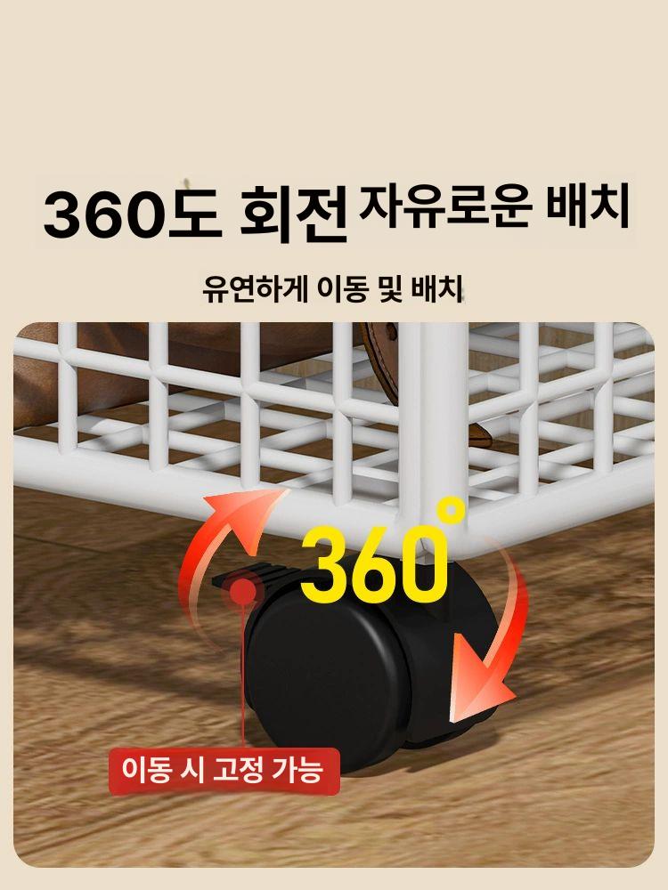 수납정리함 책상 카트 모니터선반 받침대 바퀴 데스크수납함 모니터정리함 보관 - 상세 이미지 3