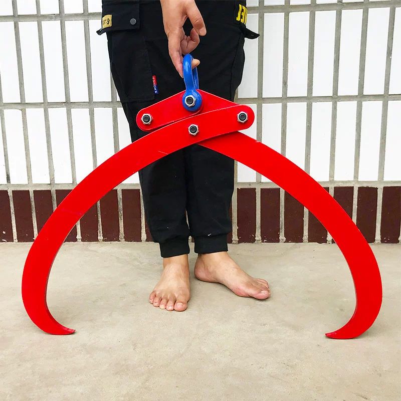 벌목클램프 원목집게 통나무 임업장비 그랩 장작 운반용 홀딩클램프 목공 수공구 고정 - 상품 이미지