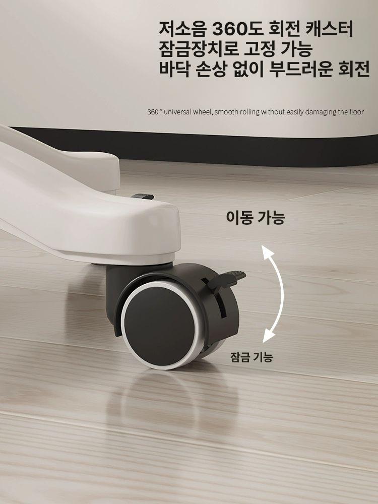 높이조절 이동식 원형 탁자 노트북 책상 태블릿 거치대 다용도 책상 - 상세 이미지 4