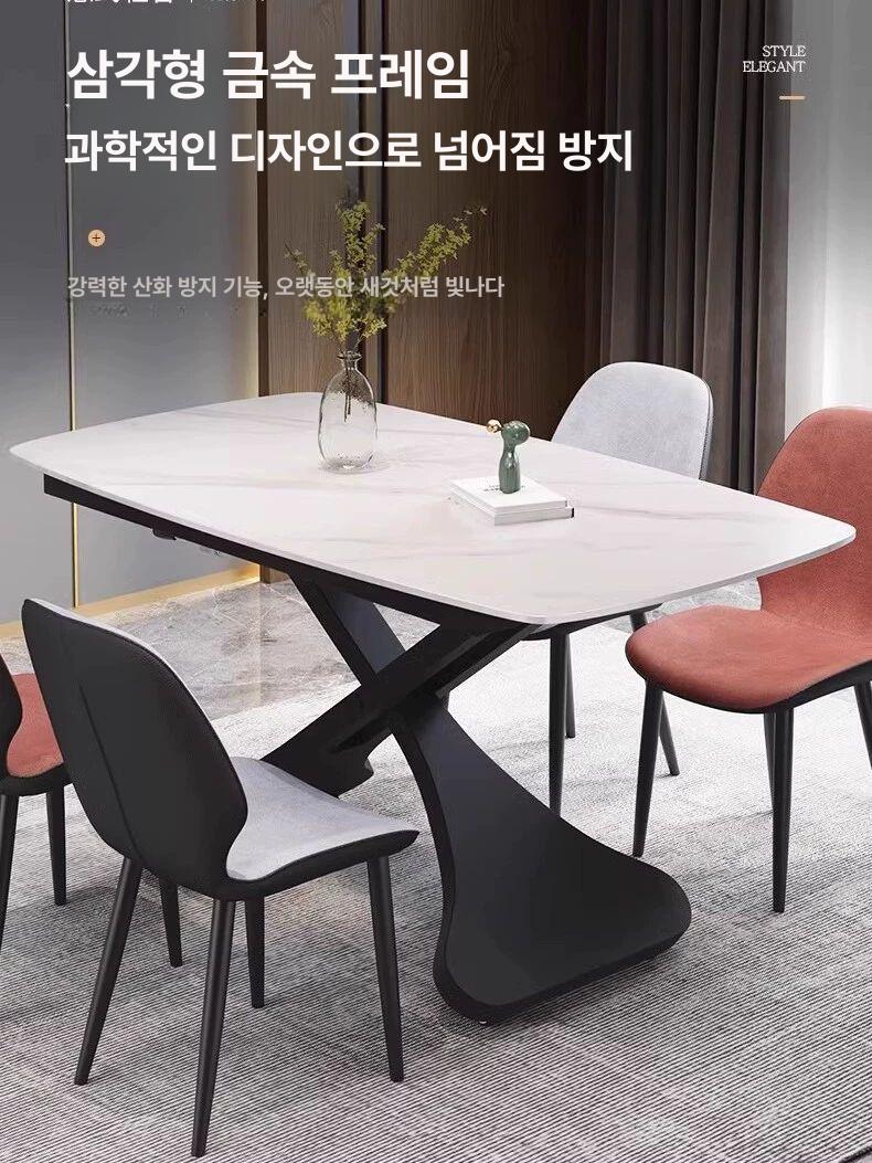 대리석 높이조절 거실탁자 쇼파 테이블 좌식 책상 모던 거실용 리프트탁자 - 상세 이미지 2