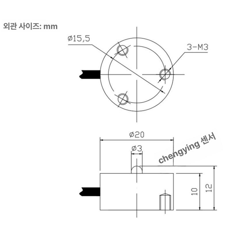 소형 센서 압력 측정 압축 로드 게이지 무게 오일 디스플레이 장력 버튼형 범위 용 어 - 상세 이미지 4