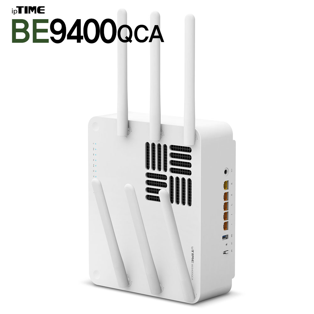 ipTIME BE9400QCA 와이파이7 대역폭 네트워크 유무선공유기 60GHz 고속 무선 - 상품 이미지