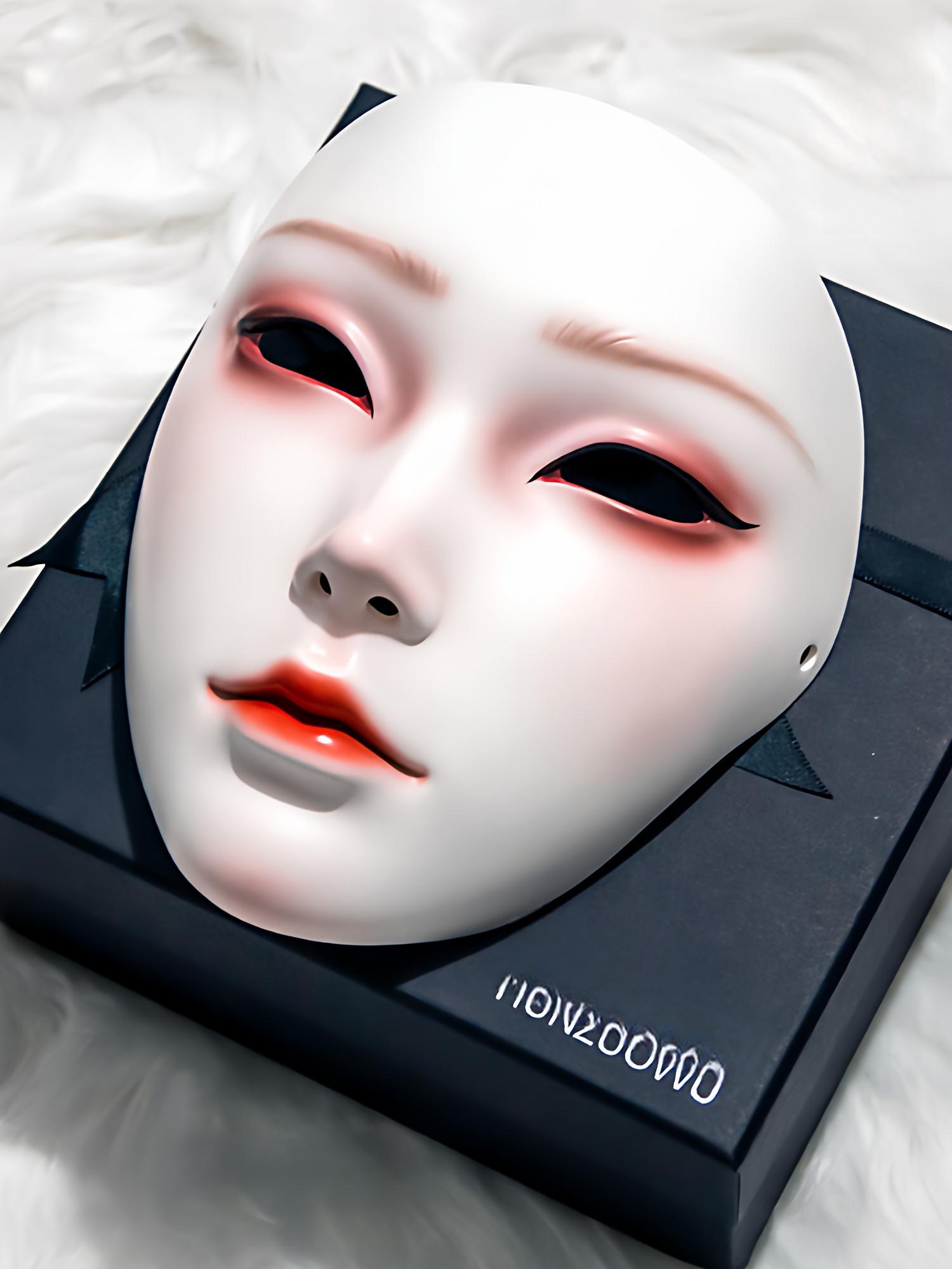 실리콘 여성가면 코스프레 할로윈 여성용 분장 무도회마스크 - 상품 이미지