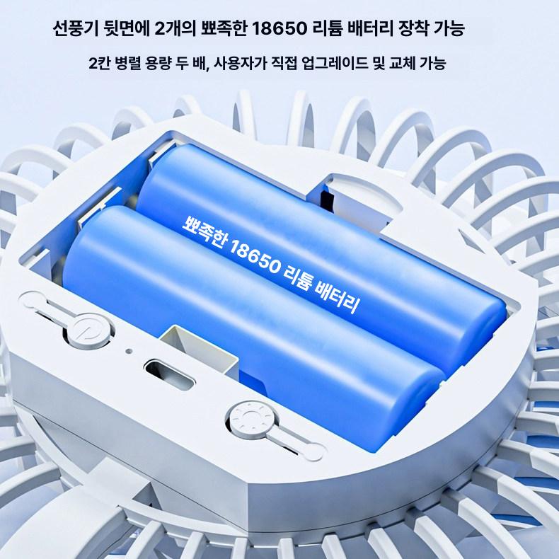태양광선풍기 야외 캠핑 휴대용 태양열 선풍기 - 상세 이미지 3