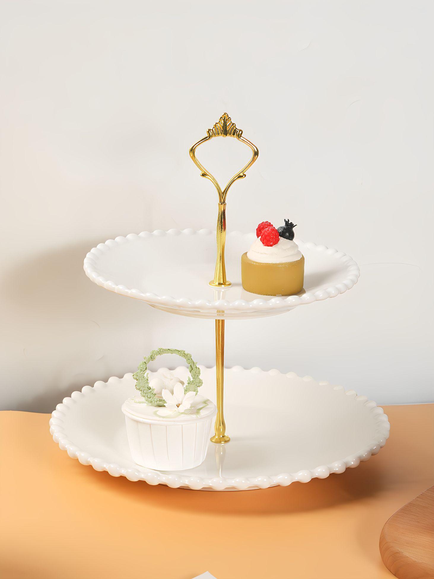 토끼 디저트접시 귀여운 북유럽 원형 케이크접시 플레이트 그릇 생일 유럽식 빈티지 - 상세 이미지 4