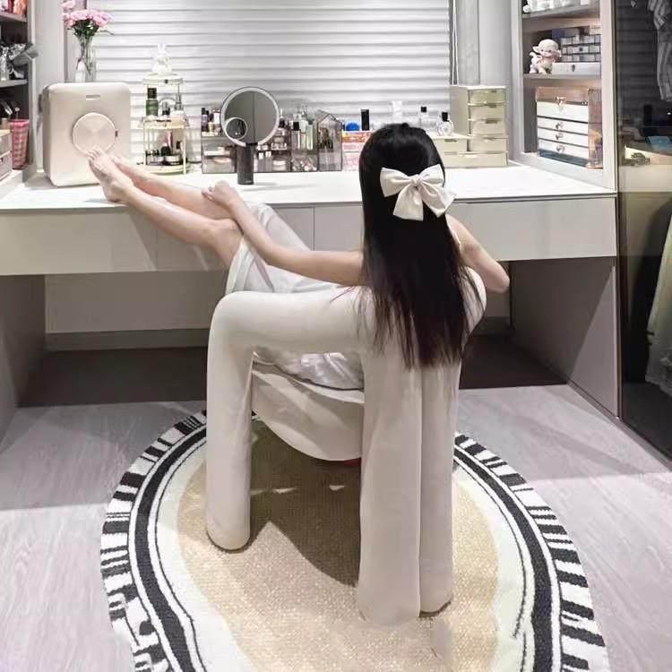 화장대 스툴 의자 침실 메이크업 인테리어 엔틱 드레서 의자 북유럽 스타일 - 상세 이미지 5