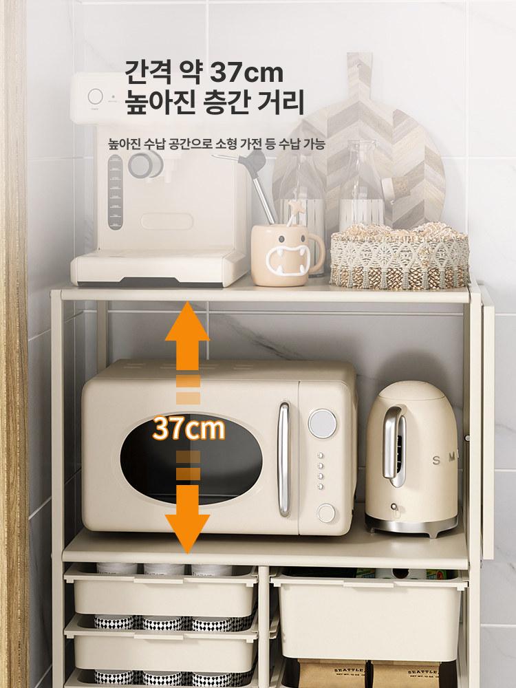 주방 수납장 이동식 트롤리 카트 바퀴달린 틈새선반 수납선반 이동선반 다용도선반 - 상세 이미지 5