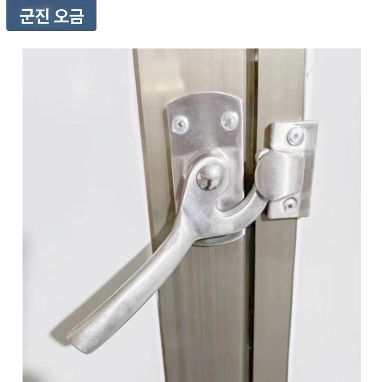 산업용 회전식 레버 핸들 스테인리스 방화문 잠금장치 보안 - 상세 이미지 4
